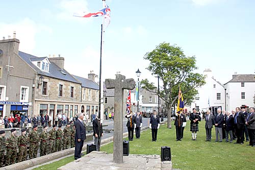 The Armed Forces Day flag raised on Broad Street on Saturday. The Armed Forces Day flag raised on Broad Street on Saturday.