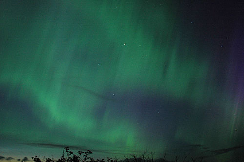 Northern Lights, Rousay, August 2011. Northern Lights, Rousay, August 2011.