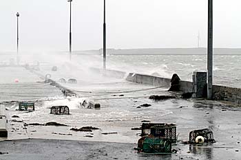 The Holm Pier this morning. (The Orcadian)