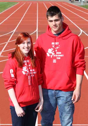 Ami Garriock and Darren Mclean are Orkney's overall team captains this year.