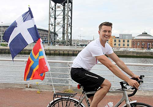 STV weatherman Sean Batty — due to begin the Orkney leg of his STV appeal fundraiser today.
