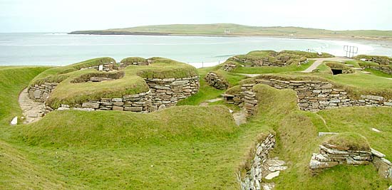 Skara Brae is thought to have been inhabited for around 600 years, between 3200BC and 2200BC.