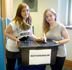 Those aged 16 or over - like Orkney's Anna Mackay and Ria Leslie - will be able to vote for the first time in the Independence Referendum on September 18, 2014. 