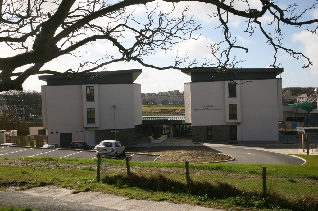 The recently completed Papdale Halls of Residence