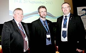 The leaders of Scotland's have welcomed the findings of the Smith Commission. From the left Angus Campbell, Steven Heddle and Gary Robinson.