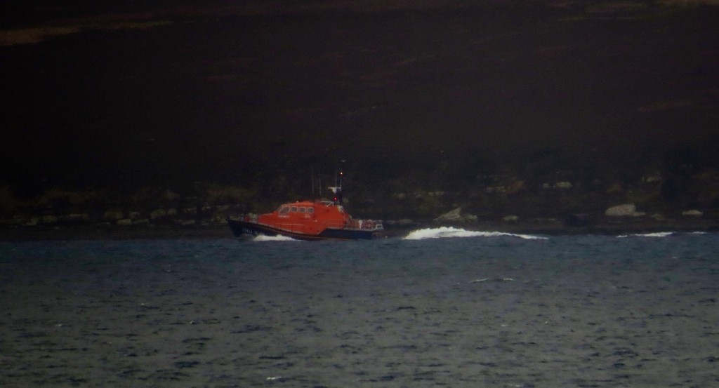 Longhope lifeboat during the search this afternoon. ( Picture Mary Harris)