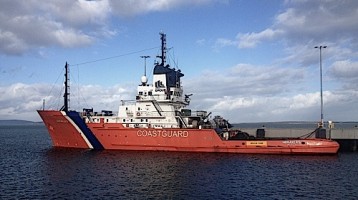 The emergency towing vessel Herakles pictured at Hatston Pier. (Picture: Craig Taylor)