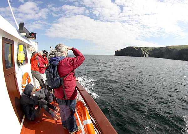 A Nature Festival 'Puffin Cruise', which took passengers from Burwick around the coastline near Burwick in the Pentland Firth.