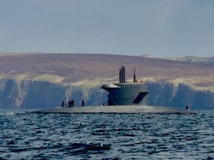 The submarine in Scapa Flow today.  (Picture: Hazel Weaver/ mv Valkyrie)