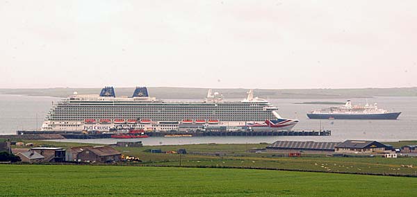 Britannia at Hatston pier this morning. (Kenny Pirie)
