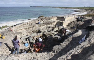 General view looking NE, down into main part of structure.