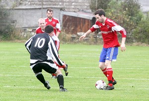 Orkney FC beat Alness 5-3 in Dounby today. 03/10/15 Tom O'Brien