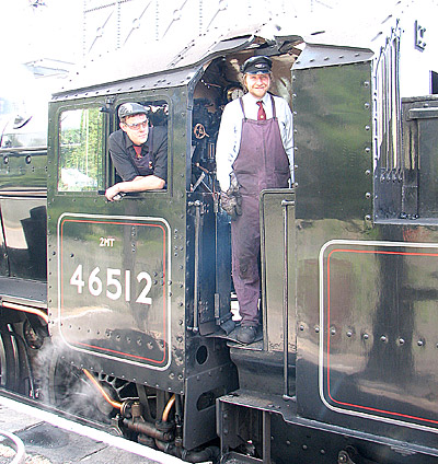 Alistair Foden on the Aviemore Steam Railway.