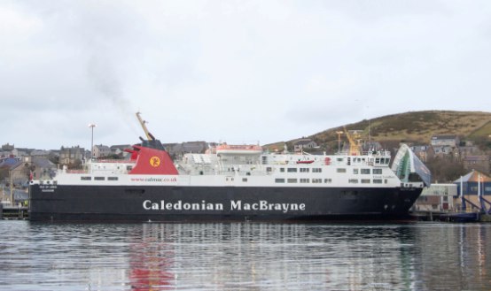 The Isle of Lewis in Stromness today, Sunday. (Picture: Cecil Garson)