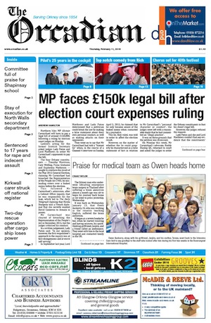 Front page Thursday Feb 10