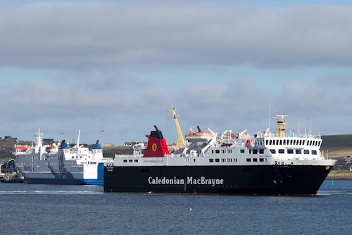 The Isle of Lewis and Hamnavoe in Stromness Harbour. (Picture: Cecil Garson)