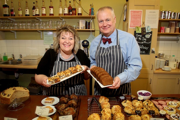 Lorraine Pilkington Tait and Alan Bichan will be the judges at the fundraising Orkney Bake Off event. 25/3/16 Tom O'Brien