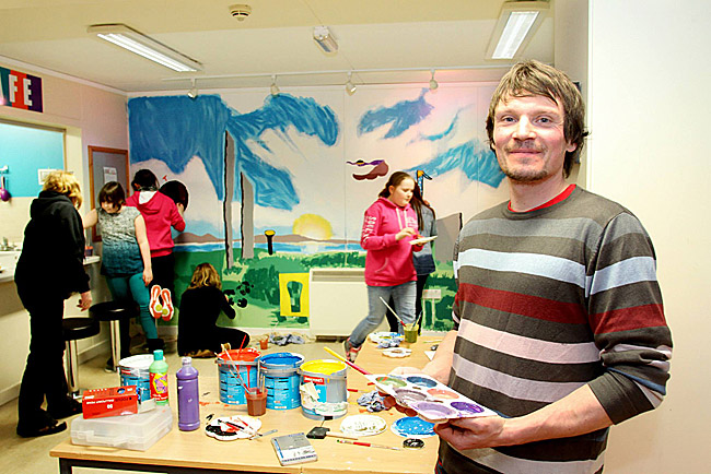 The Youth Cafe mural was one local project that has benefitted from the 