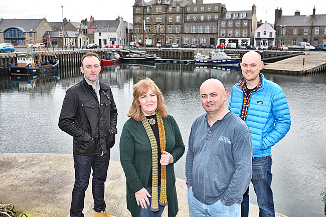 Neil Stevenson, Sheila Fleet, Dave Gray and 