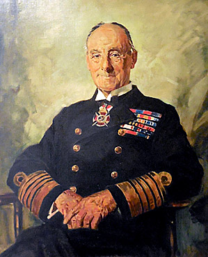 Part of the summer exhibition at the Orkney Museum is this portrait of The photo attached is a portrait of Admiral Sir John Jellicoe, which has loaned to the museum by the Jellicoe family.