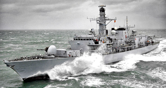 HMS Kent is due to arrive in the county on Sunday afternoon.