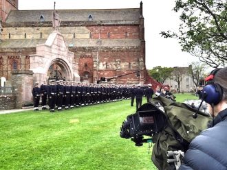 Preparations for the Battle of Jutland ceremony taking place this morning, Monday. (Picture: Craig Taylor)