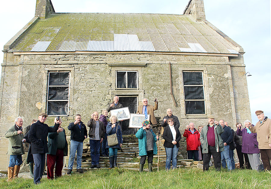 Raising a glass to John Rae and the Hall of Clestrain on Saturday afternoon.