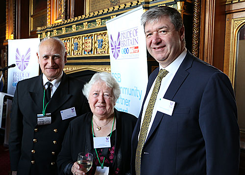 Billy and Isobel Muir with Orkney MP Alistair Carmichael at a Pride of Britain reception at Westminster last month.