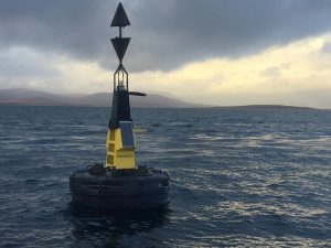 HMS Vanguard buoy, north of Flotta.