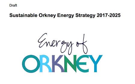 Draft Sustainable Orkney Strategy Cover