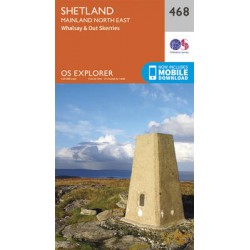 Shetland - Mainland North East - 468 - OS Explorer Map