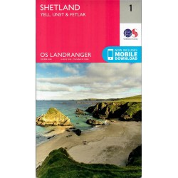 Shetland - Yell, Unst and Fetlar - 1 - OS Landranger Map