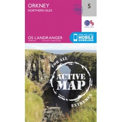 Orkney - Northern Isles - 5 - OS Landranger ACTIVE Map