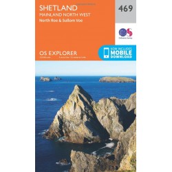 Shetland - Mainland North West - 469 - OS Explorer Map