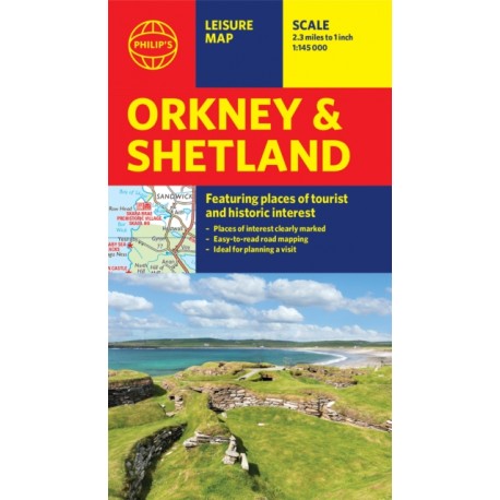 Philip's Orkney & Shetland Leisure Map