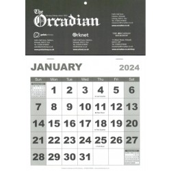 2024 Orcadian Bold Figure Calendar