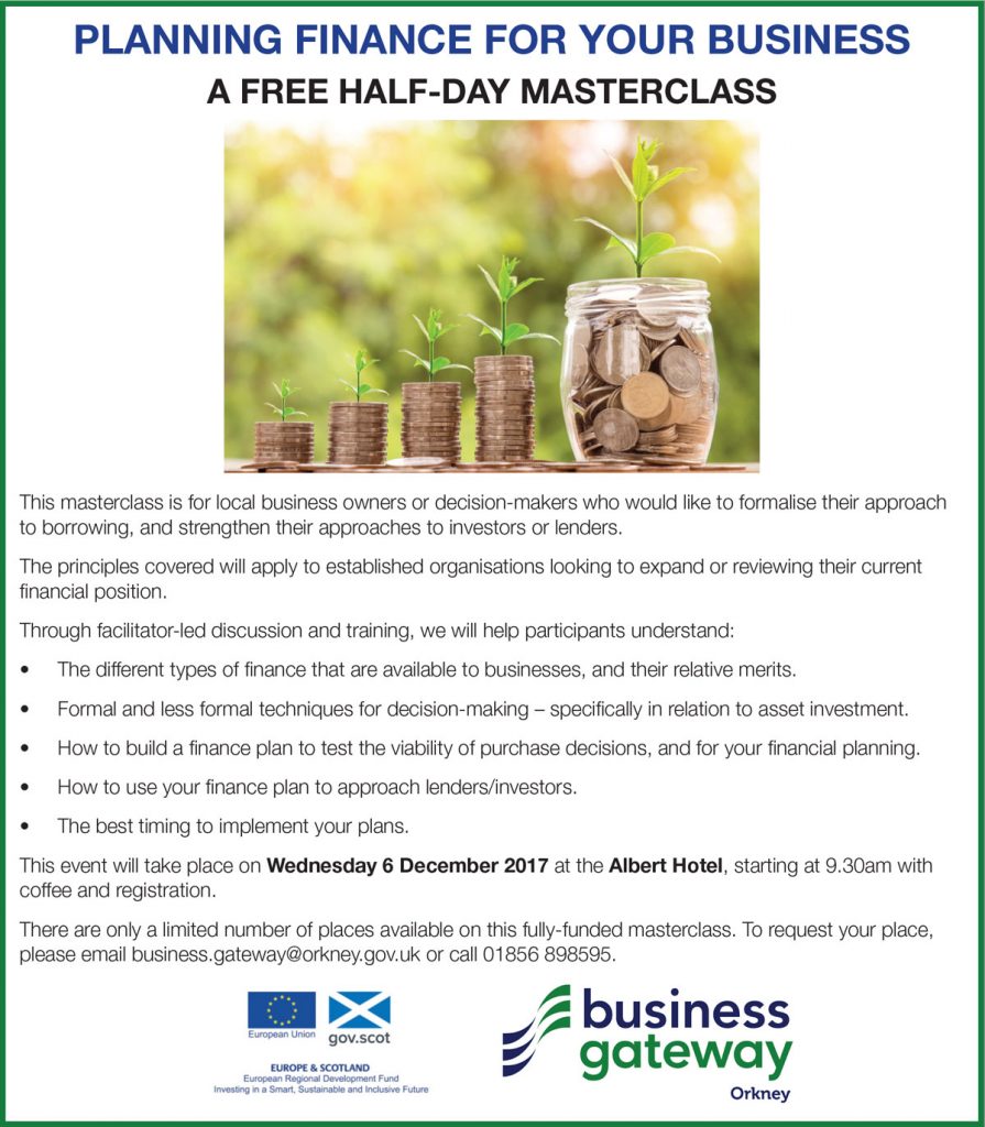 Business Gateway Planning finance for your business The