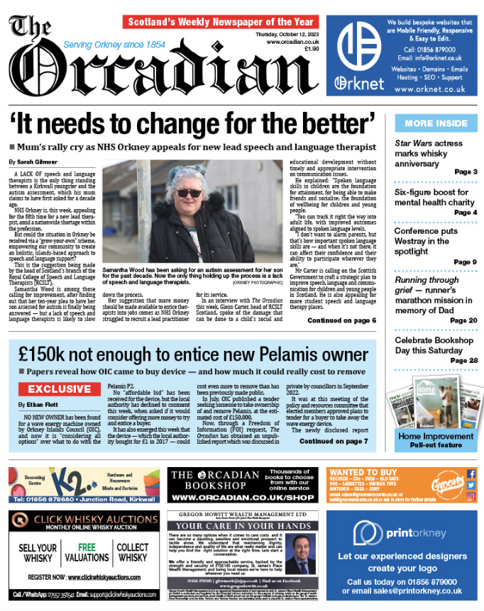 In This Week s The Orcadian The Orcadian Online In This Week s The Orcadian The Orcadian Online